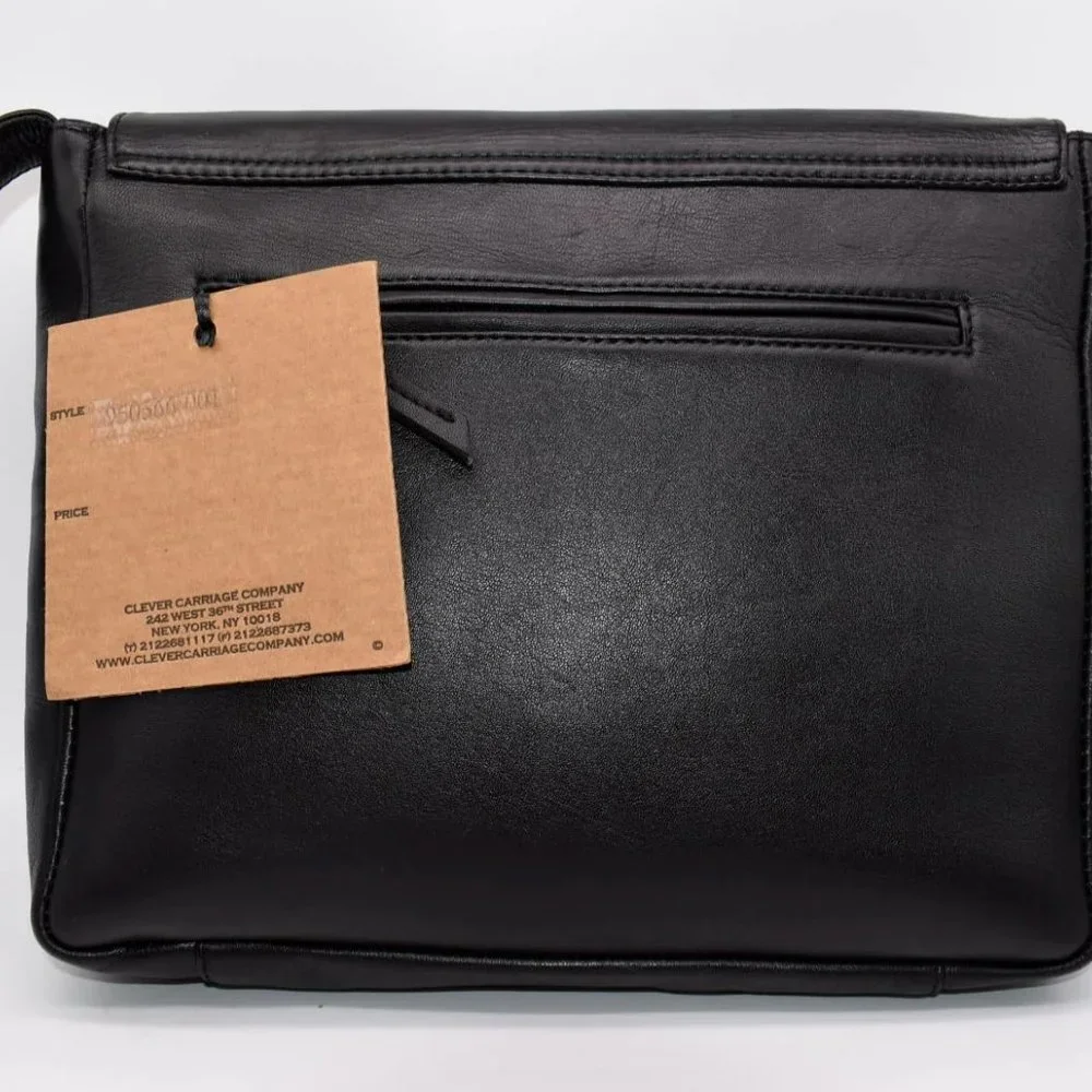 Clever Carriage Company Leather Rose Messenger Bag - Picture 8 of 11